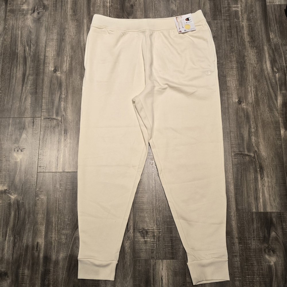 Champion Welt pockets Cuffed Fleece Joggers Sweatpants Size XL - Picture 3 of 6